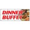 Signmission DINNER BUFFET BANNER SIGN ayce all eat chicken beef ribs desserts food B-120 Dinner Buffet - alternate 1
